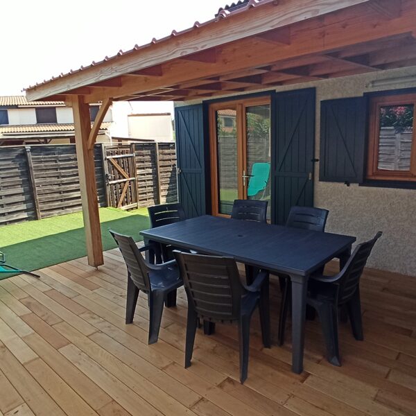 La Terrasse rénovée (pergola et sol)
